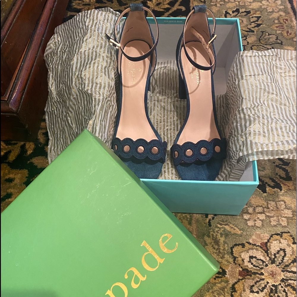 Kate Spade Denim Heels